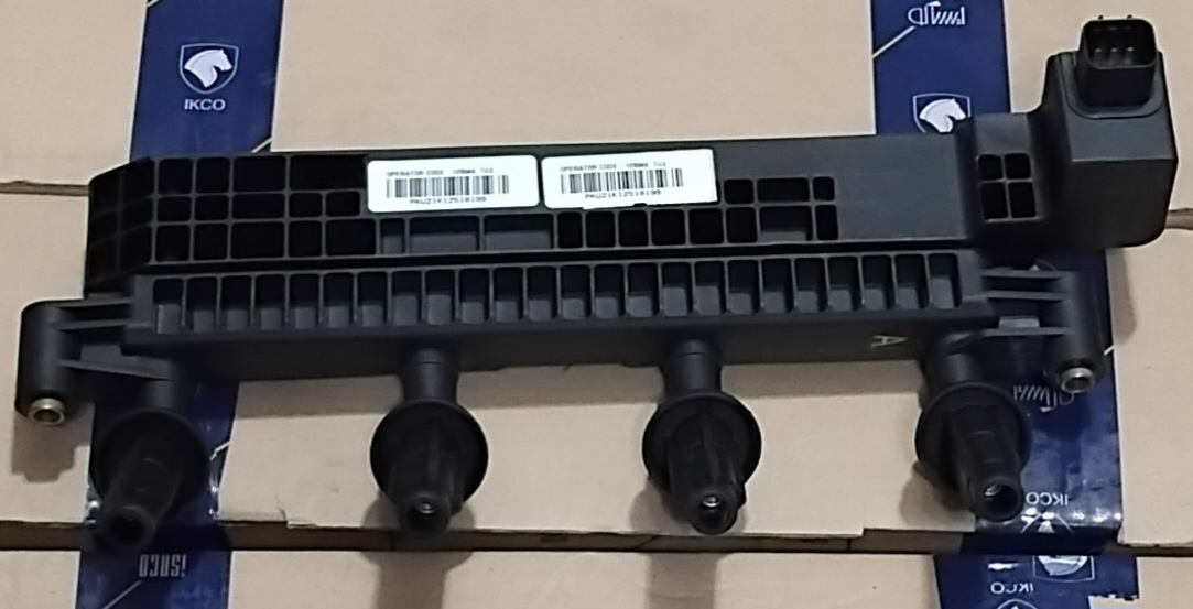 مجموعه کوئل دوبل یکپارچه با ( سوکت بغل 5 پین کج ) محافظ شمع موتور TU3A-P6L با EMS: SIEMENS کروز پژو207 206 ایساکو (فنی 1530104099 )