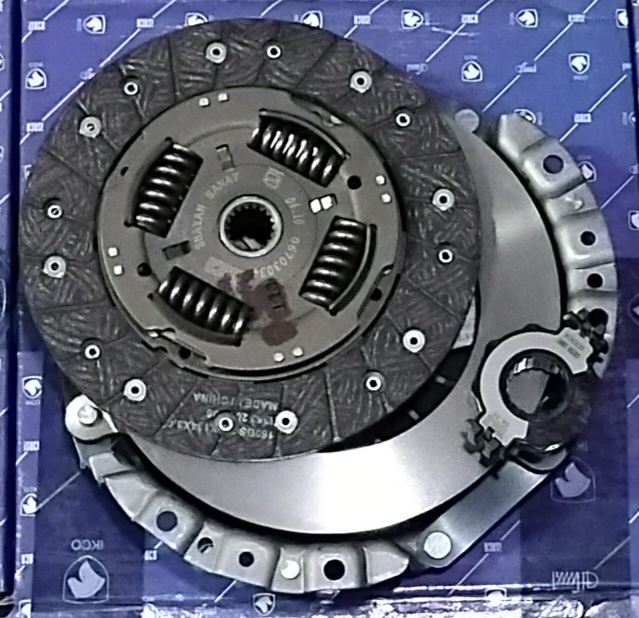 کیت کامل کلاچ-پری دمپر4 فنر-طرح LUK- لوک (موتورXU7-EF7-گیربکسBE)  ( فنی 0670303498 ) پژو 405 دنا پارس سمند شایان صنعت ایساکو
